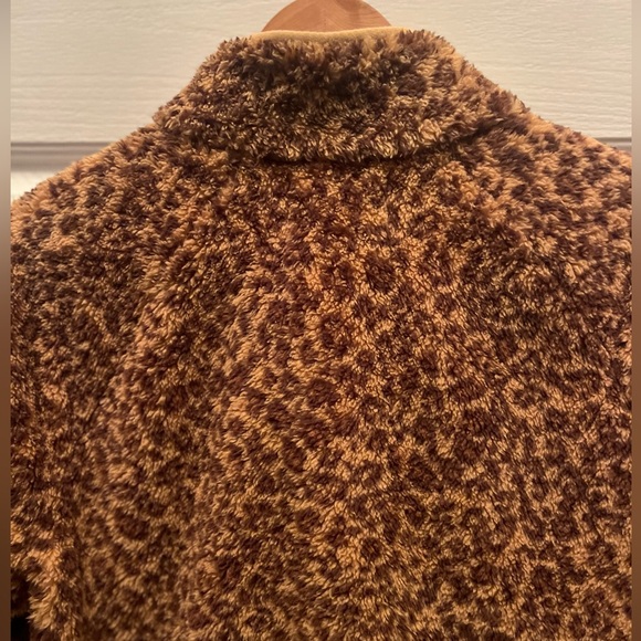 NWT LUCKY BRAND WOMEN'S LEOPARD PRINT TEDDY JACKET- LARGE - Picture 6 of 7